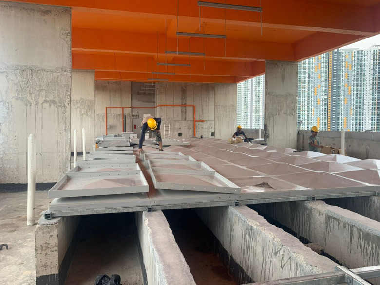 HDG water tank installation Malaysia