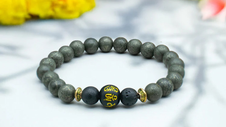 Why the Raw Pyrite Bracelet with Buddha Mantra Is the Ultimate Power Accessory for Men