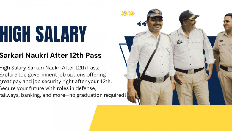 High Salary Sarkari Naukri After 12th Pass