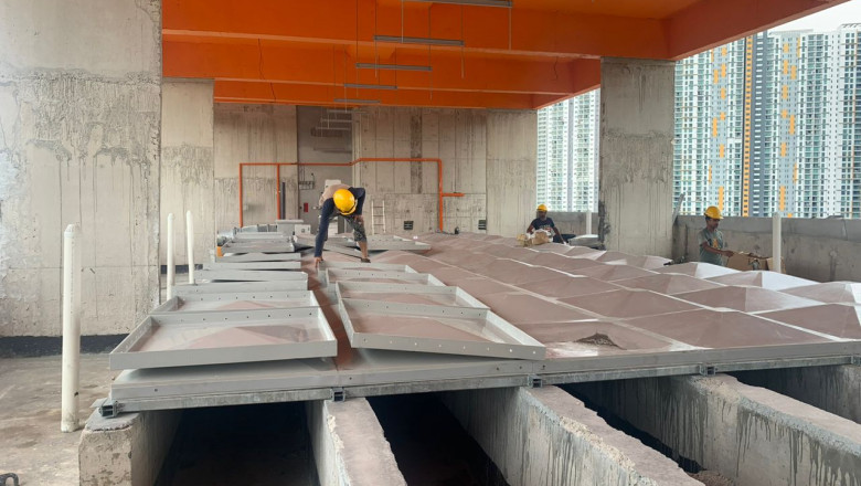 HDG water tank installation Malaysia