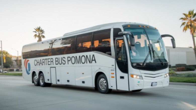 Book a spacious charter bus for your Pomona group trips
