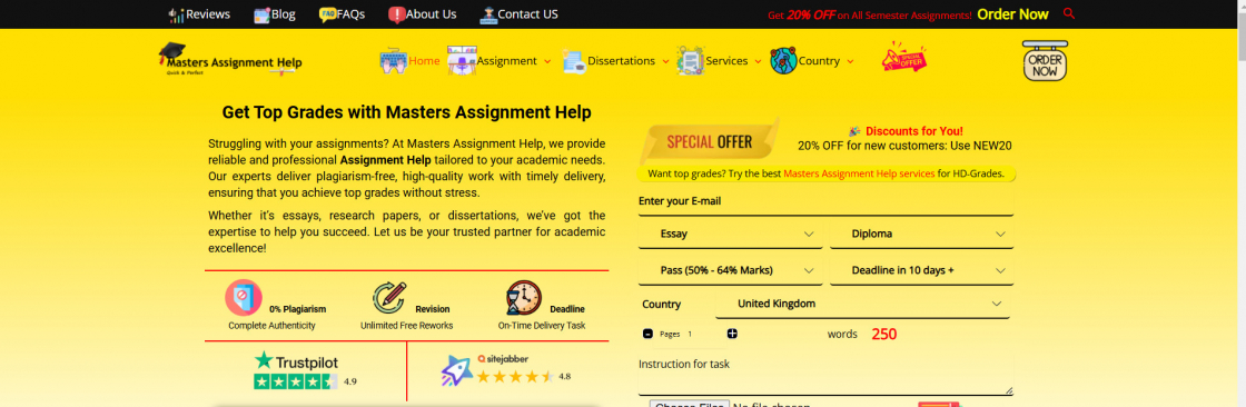 Masters Assignment Help Cover Image