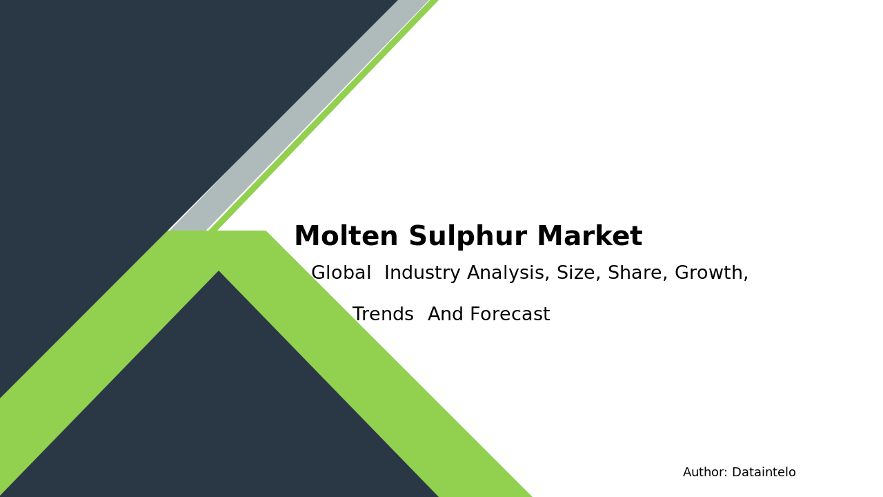 Molten Sulphur Market Research Report 2032