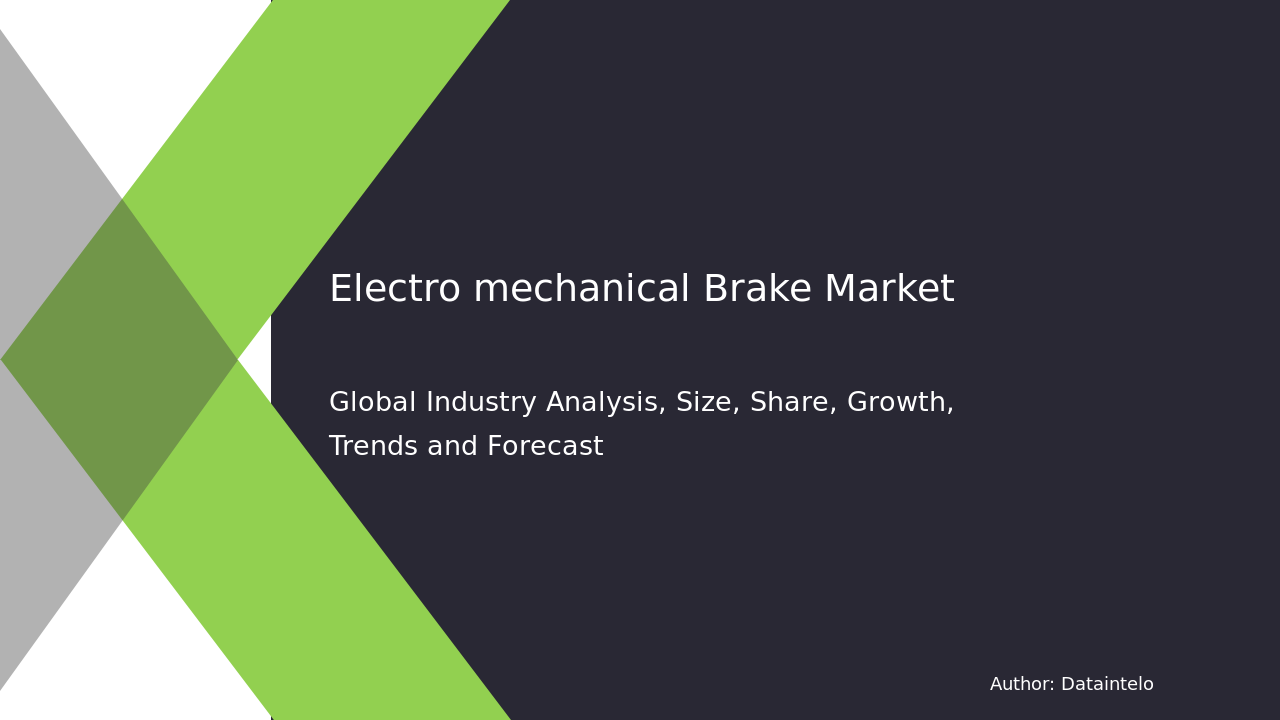 Electro mechanical Brake Market  Size, Share & Trends 2032