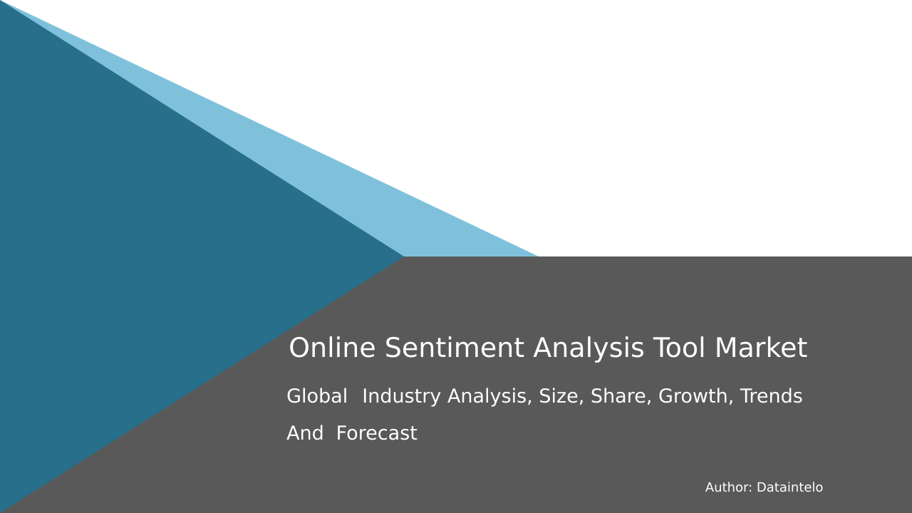 Online Sentiment Analysis Tool Market Research Report 2032