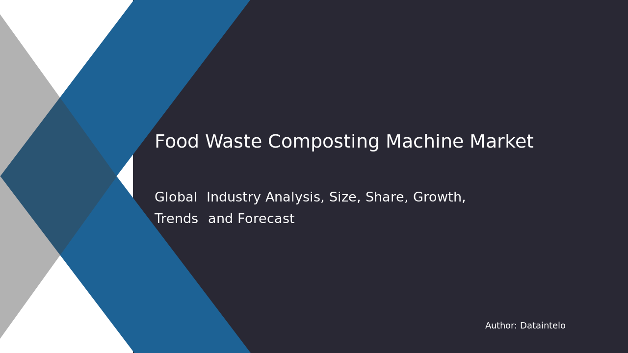 Food Waste Composting Machine Market Research Report 2032