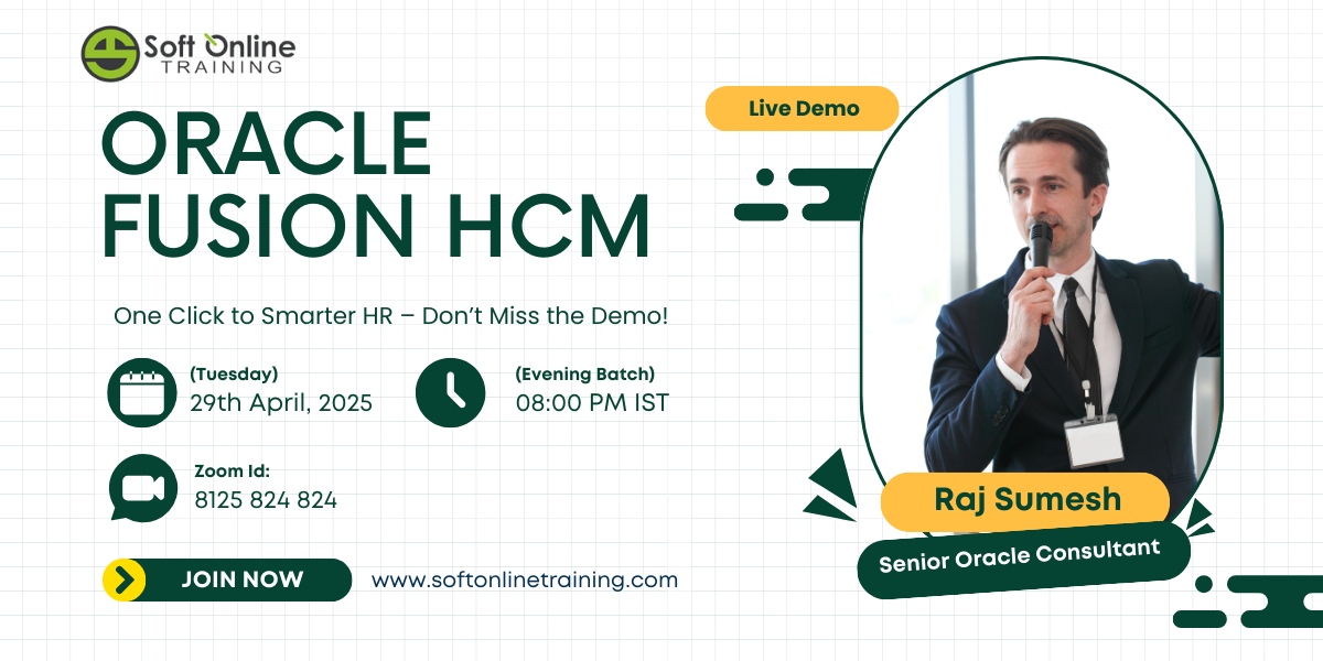 Master Oracle Fusion HCM Online Training Demo Tickets, April 29, 2025 8:00 PM | Metooo